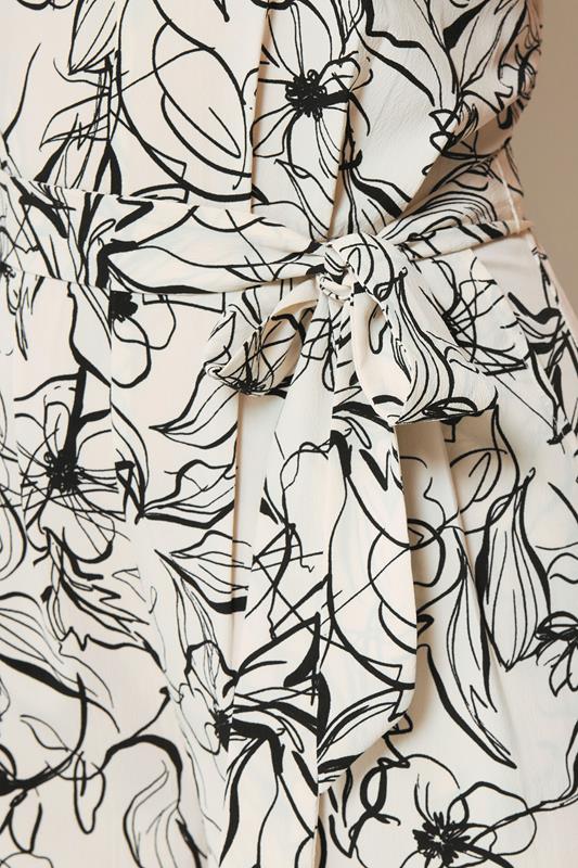 LTS Tall White Abstract Floral Print Jumpsuit | Long Tall Sally 5