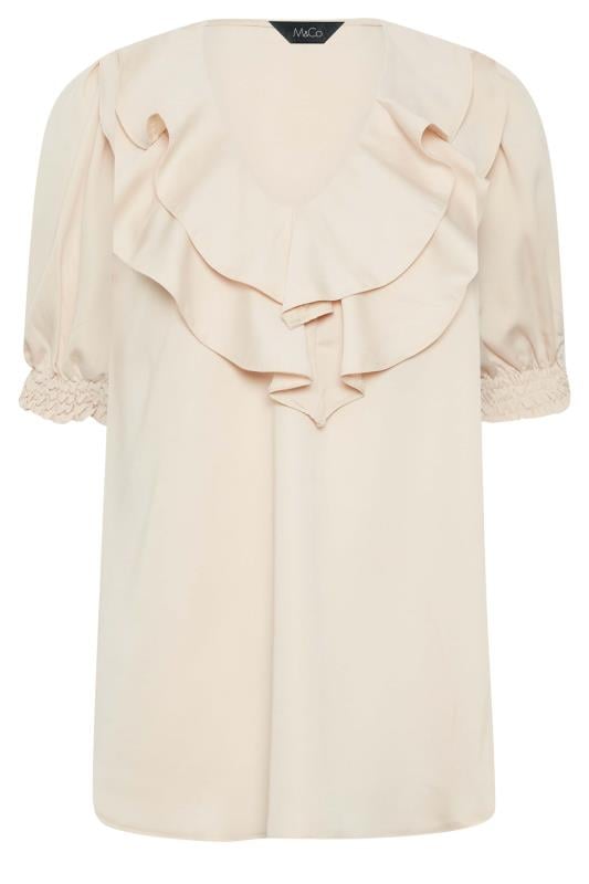 M&Co Cream Frill Front Blouse | M&Co 6
