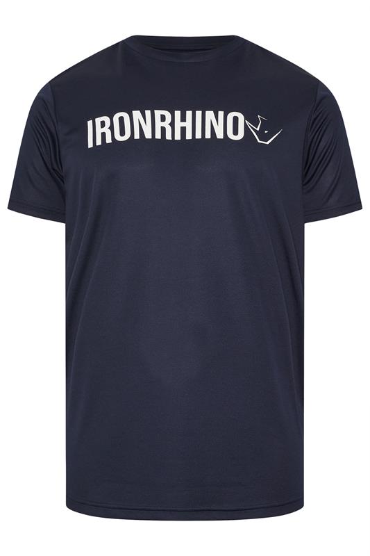 IronRhino Big & Tall Navy Blue Branded Performance T-Shirt | BadRhino 5