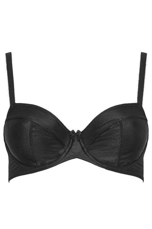 Plus Size Black Smooth Classic Non-Padded Underwired Full Cup Bra | Yours Clothing 4