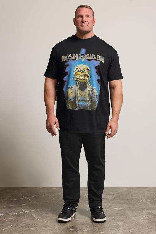 BadRhino Big & Tall Black & Blue Extra Long Iron Maiden Graphic T-Shirt | BadRhino 1