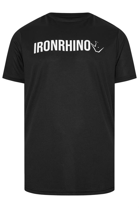 IronRhino Big & Tall Black Branded Performance T-Shirt | BadRhino 5