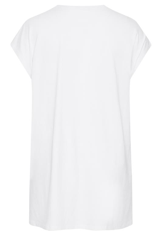 YOURS Plus Size White Short Sleeve Cardigan | Yours Clothing 6