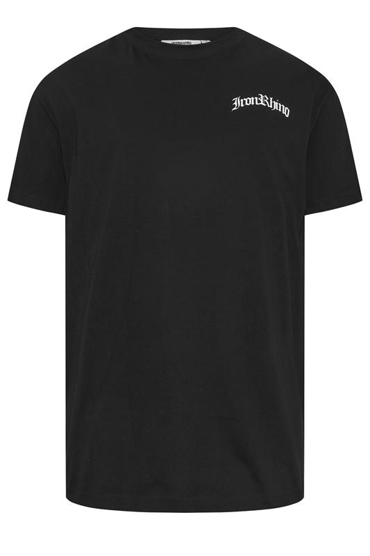 IronRhino Big & Tall Black Old English T-Shirt | BadRhino 6