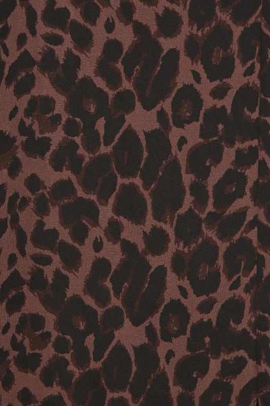LTS Tall Brown Leopard Print Maxi Skirt | Long Tall Sally 5
