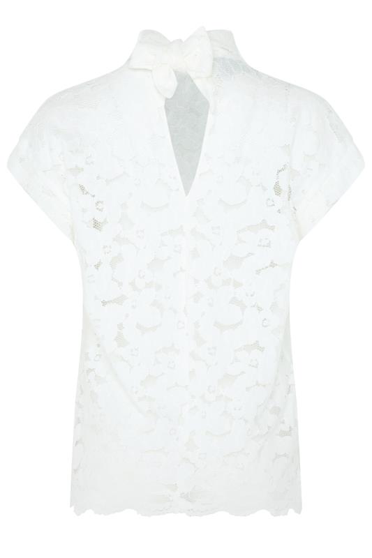 M&Co White Lace Tie Back Blouse | M&Co 7