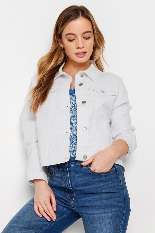Women's  M&Co White Denim Jacket