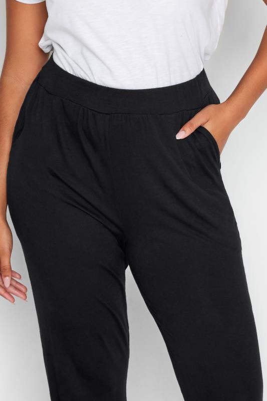 M&Co Black Soft Jersey Hareem Trousers | M&Co
