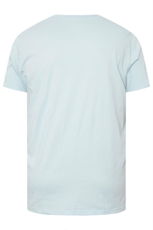 BadRhino Big & Tall Light Blue 'California Beach' Campervan T-Shirt | BadRhino 8