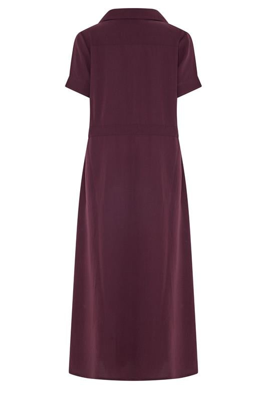 M&Co Berry Purple Utility Shirt Dress | M&Co 6