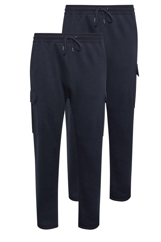 BadRhino Big & Tall 2 PACK Navy Blue Cargo Joggers | BadRhino 1