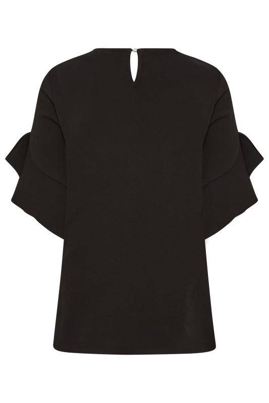 M&Co Black Frill Sleeve Blouse | M&Co 7