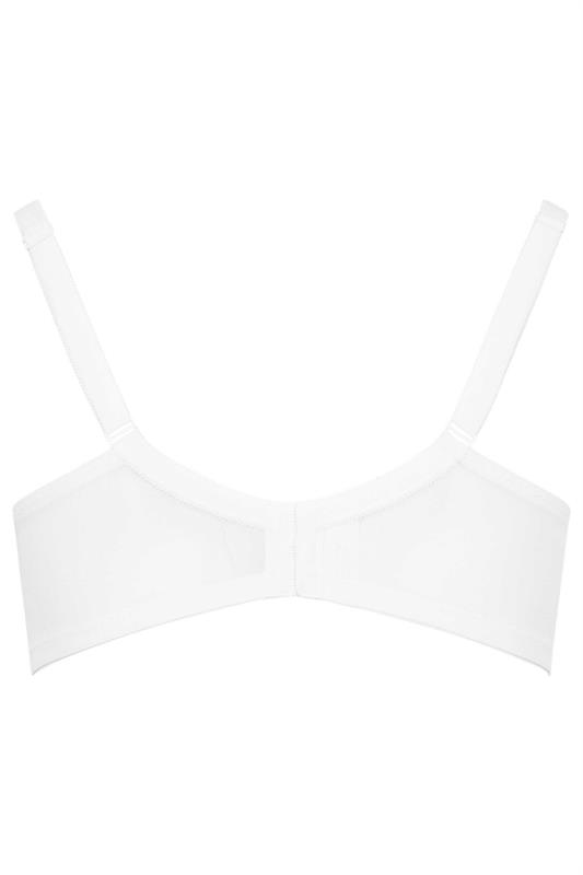 Plus Size White Smooth Classic Non-Padded Underwired Full Cup Bra | Yours Clothing 5