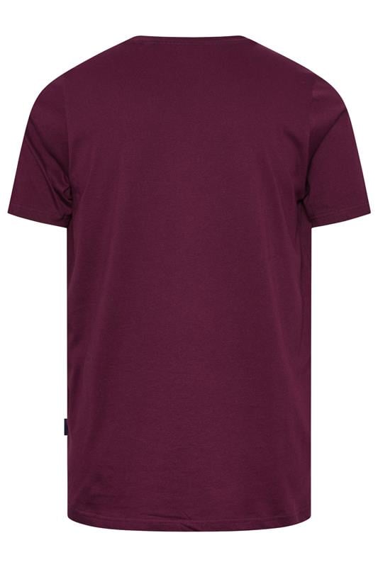 BadRhino Big & Tall Burgundy Red Skull & Snake Graphic T-Shirt | BadRhino 7