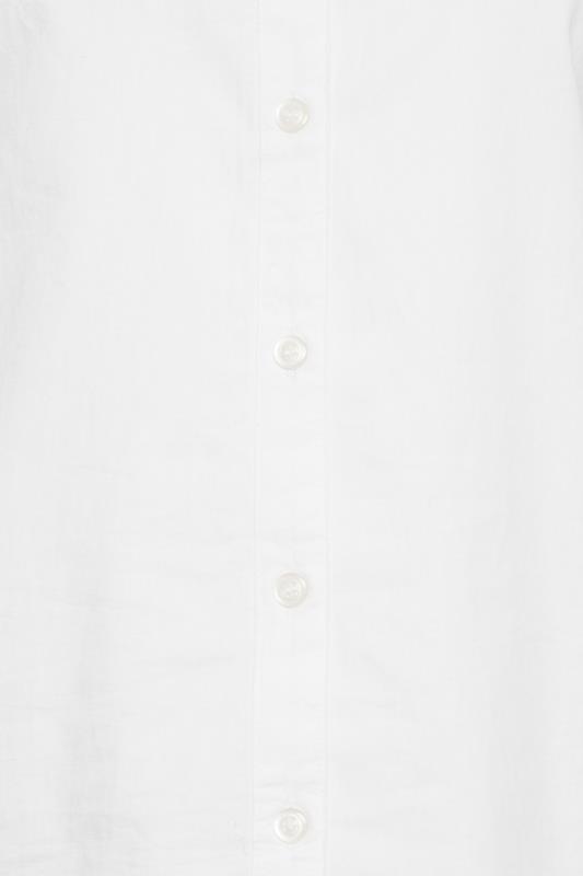 M&Co Petite White Fitted Cotton Poplin Shirt | M&Co 4