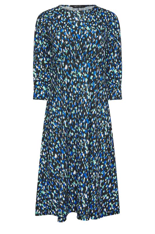 M&Co Black & Blue Markings Midaxi Dress | M&Co 5