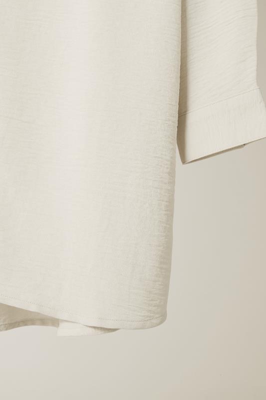 EVANS Plus Size Cream Utility Pocket Shirt | Evans 8