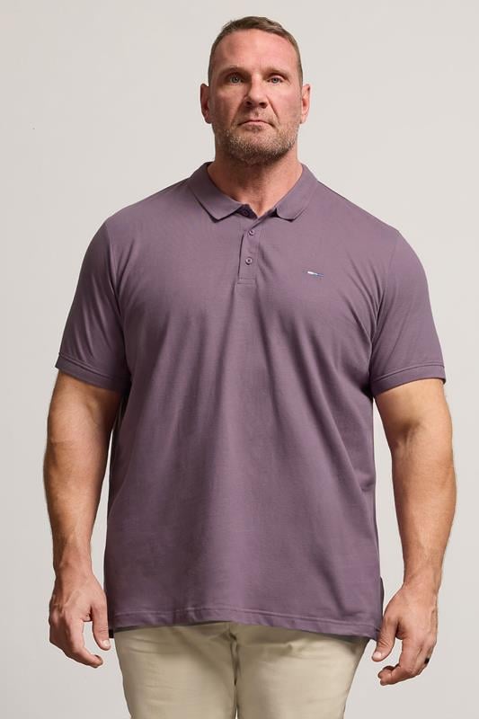  BadRhino Big & Tall Mauve Purple Core Polo Shirt