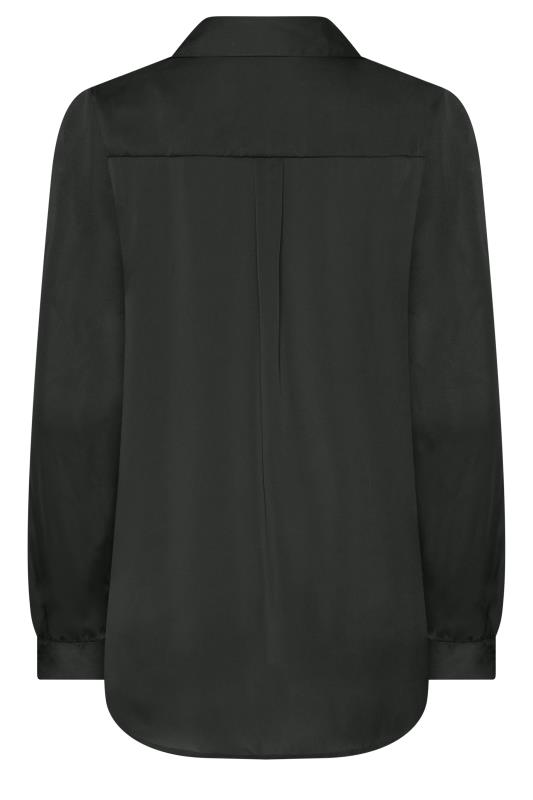 M&Co Women's Black Satin Button Through Shirt| M&Co 7