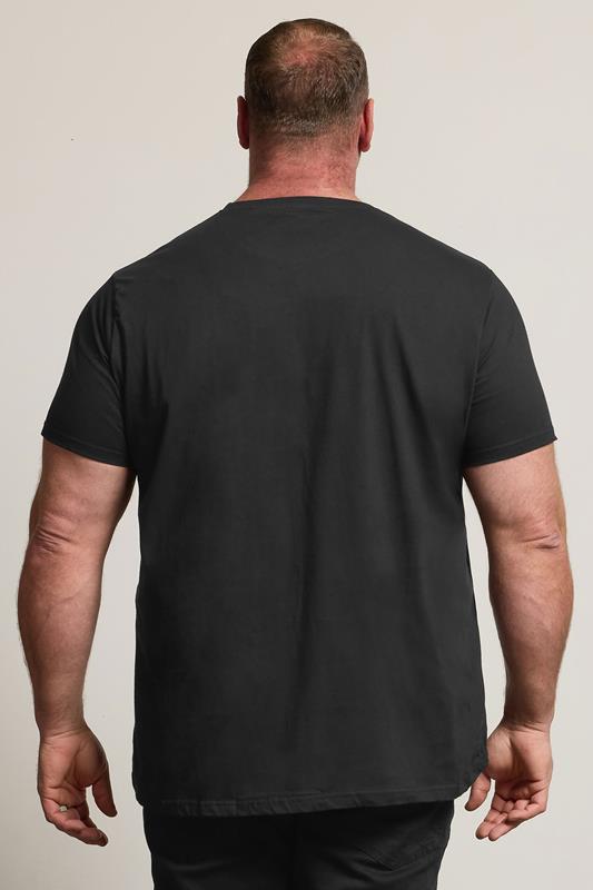 BadRhino Big & Tall Black Skull & Snake Graphic T-Shirt | BadRhino 2