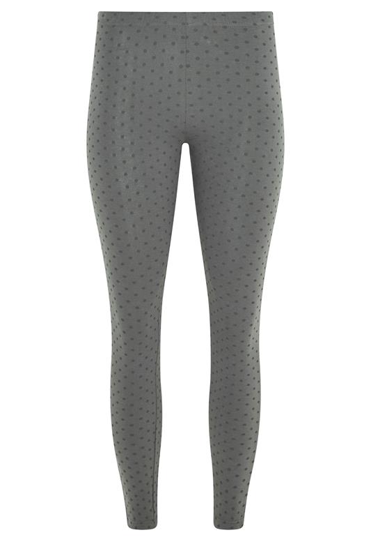 PixieGirl Petite Women's 2 PACK Black & Grey Polka Dot Leggings | PixieGirl  2