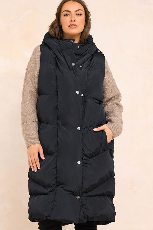 EVANS Plus Size Black Padded Gilet | Evans 1