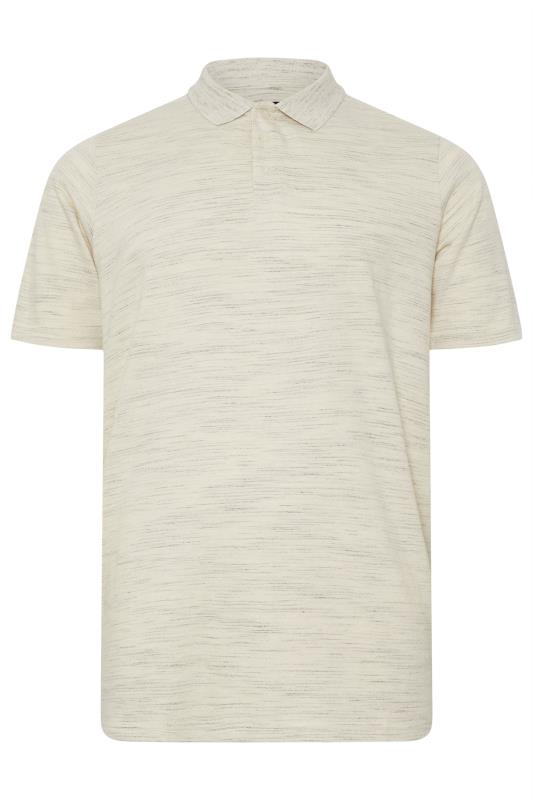 BadRhino Big & Tall Cream Marl Polo Shirt | BadRhino 7