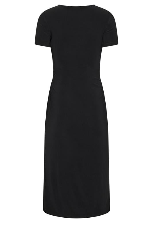 M&Co Petite Black Twist Front Maxi Dress | M&Co 2