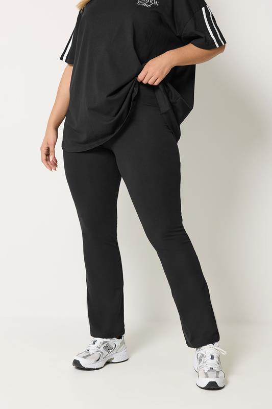 YOURS Curve Black Active Flared Leggings