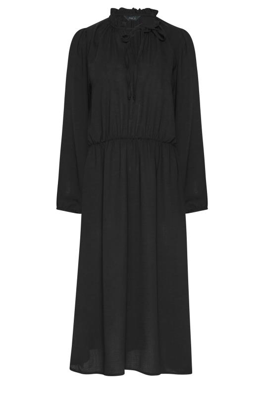 M&Co Black Tie Neck Elasticated Waist Dress | M&Co 6