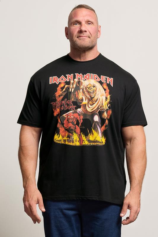  BadRhino Big & Tall Black Iron Maiden Graphic T-Shirt