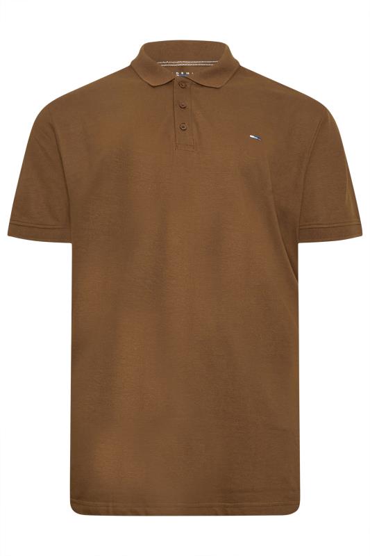 BadRhino Big & Tall Brown Core Polo Shirt | BadRhino 7