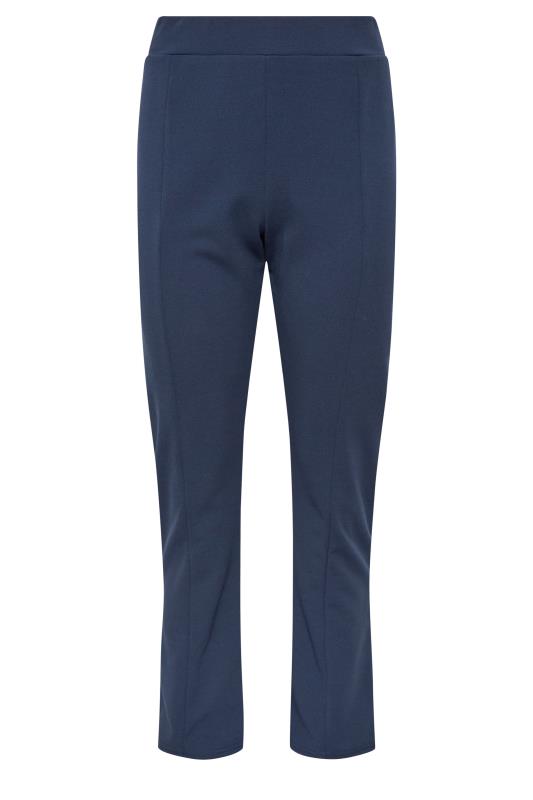 M&Co Navy Blue Stretch Tapered Trousers | M&Co 3