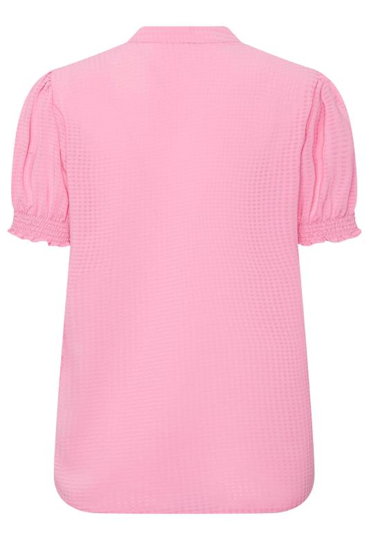 M&Co Pink Check Frill Blouse | M&Co 7