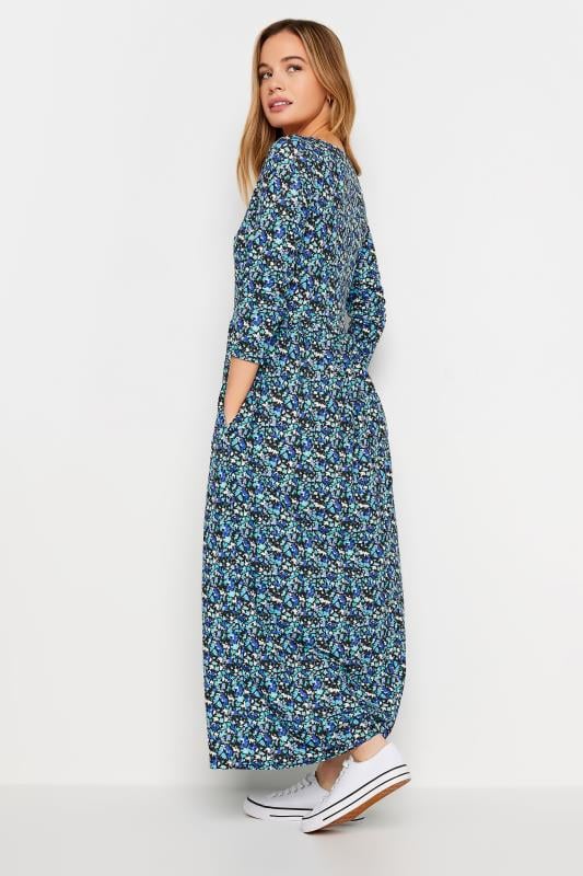 M&Co Petite Blue Ditsy Print Midi Dress | M&Co  3