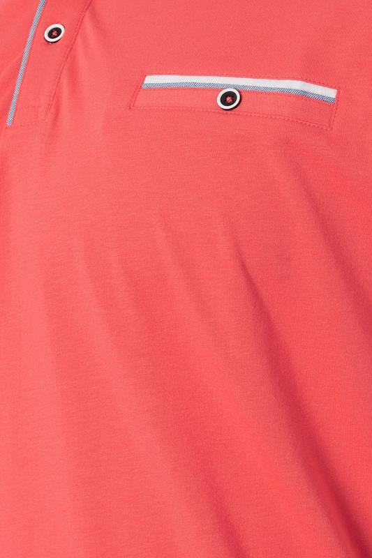 BadRhino Big & Tall Orange Chambray Polo Shirt | BadRhino 6