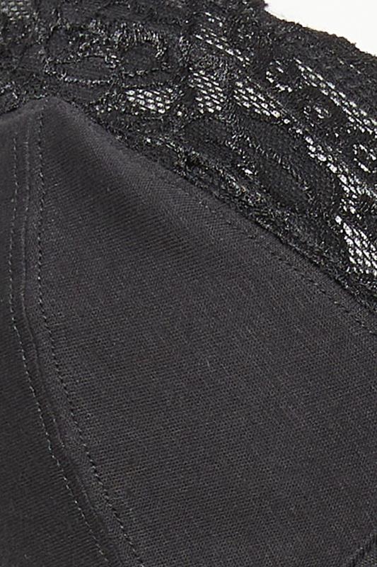 M&Co Black Lace Trim Non Wired Bra | M&Co  5