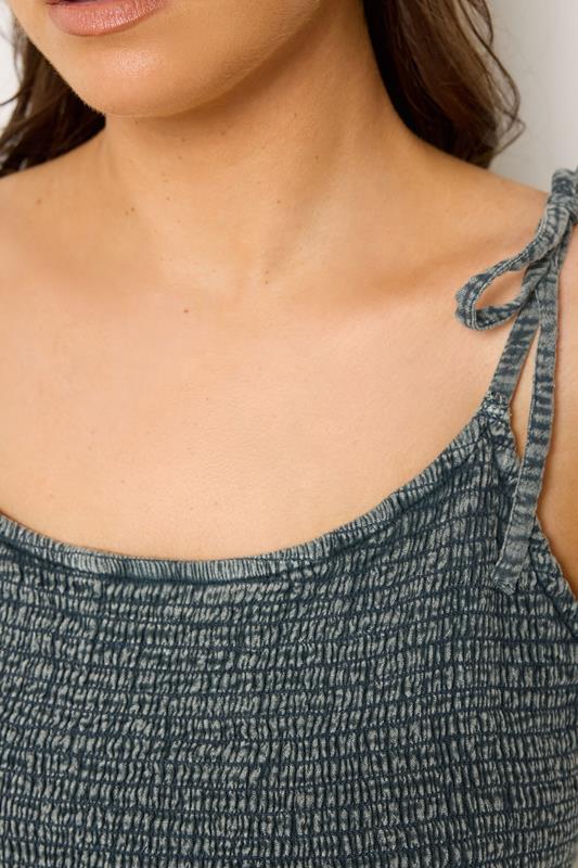 YOURS Plus Size Grey Cheesecloth Tiered Dress | Yours Clothing 4