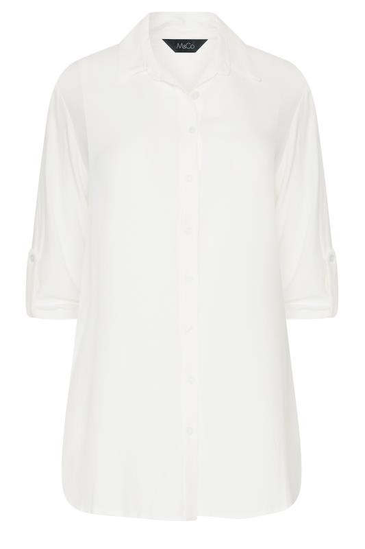 M&Co White Tab Sleeve Shirt | M&Co 6