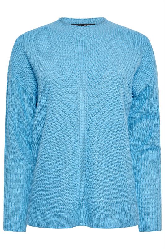 M&Co Blue Funnel Neck Knitted Jumper | M&Co