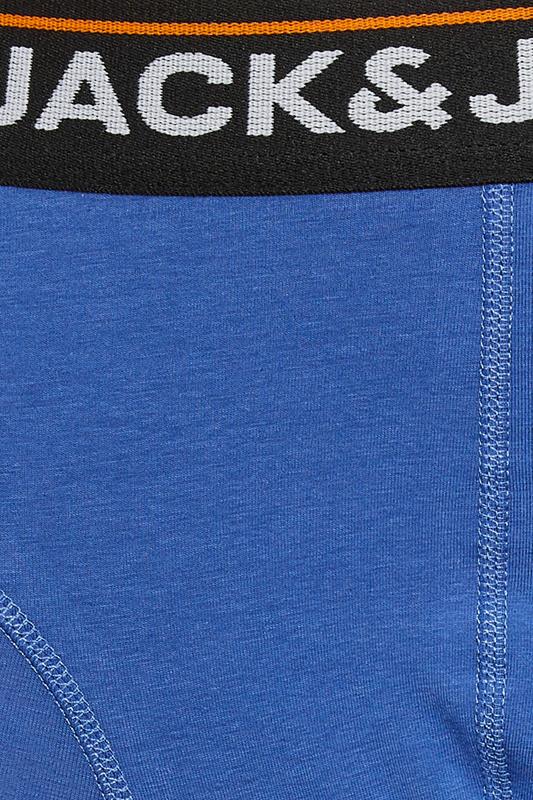 JACK & JONES Big & Tall 3 Pack Black/Blue/Orange Boxers | BadRhino 9