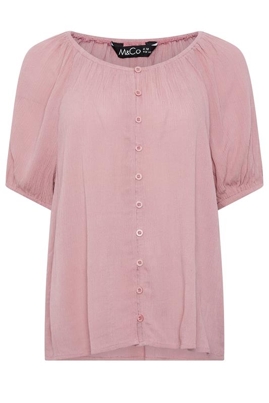 M&Co Pink Scoop Neck Blouse | M&Co 5