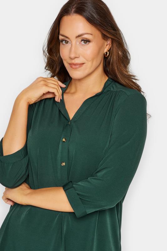 M&Co Green Half Placket Jersey Shirt | M&Co 4
