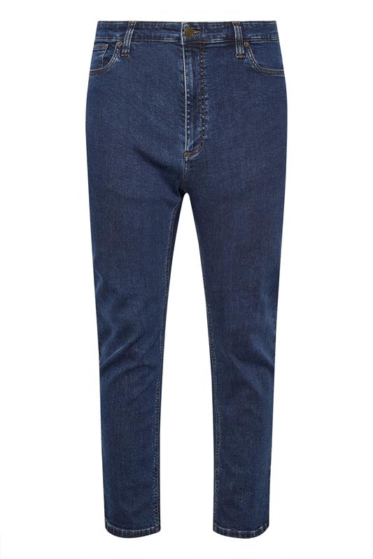 BadRhino Big & Tall Indigo Blue Tapered Fit Stretch Jeans | BadRhino 7