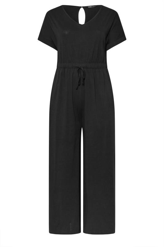 YOURS Plus Size Black Wide Leg Jumpsuit | Yours Clothing 5