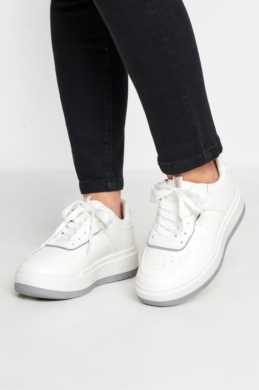 Petite  PixieGirl White Chunky Trainers In Standard Fit