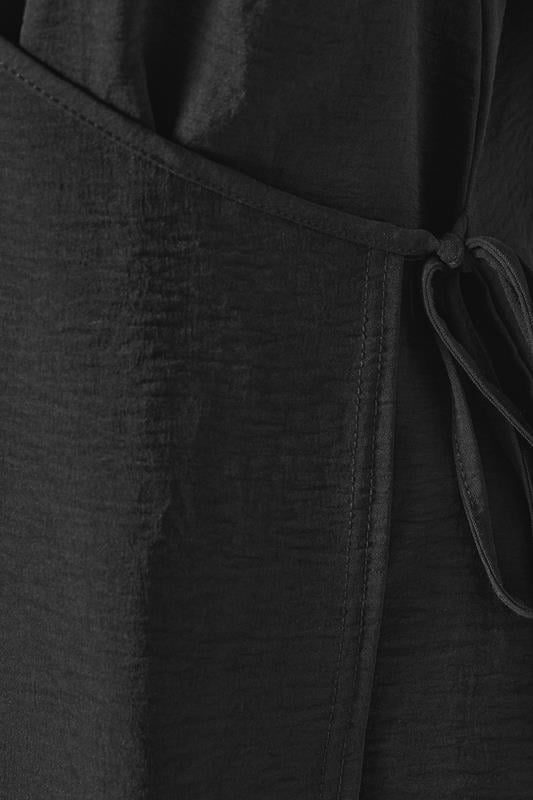 YOURS Plus Size Black Wrap Vest Top | Yours Clothing 4