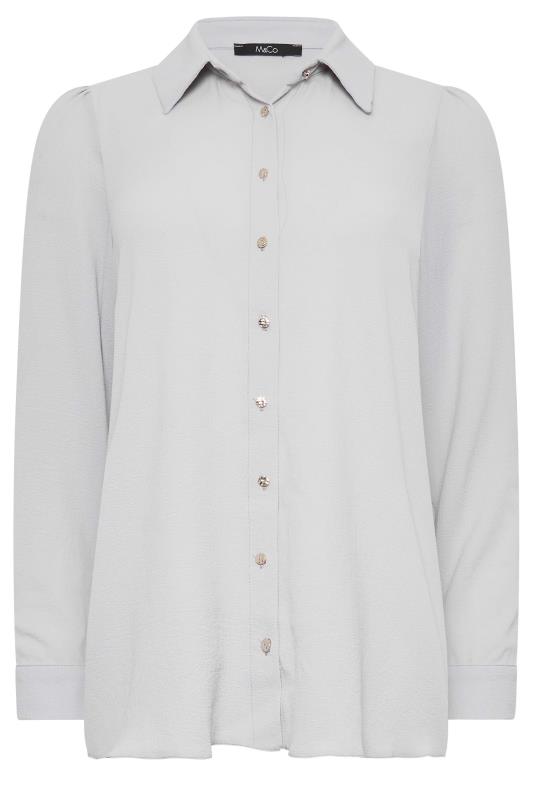 M&Co Grey Button Through Tunic Shirt | M&Co 6