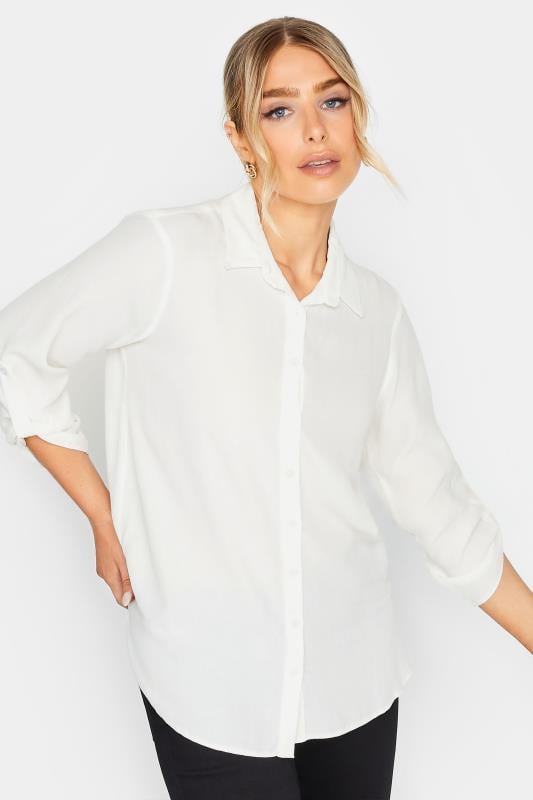 M&Co White Tab Sleeve Shirt | M&Co 1