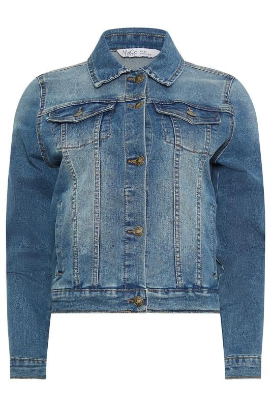 M&Co Blue Mid Wash Denim Jacket | M&Co 6